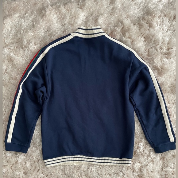 Gucci Blue Sweatshirt with zipper Kids size 10 - Picture 2 of 9